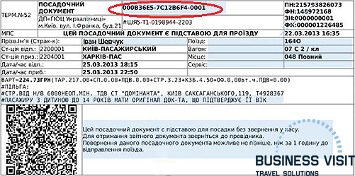 залізничні квитки