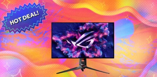 Знижка $400 на ігровий монітор ASUS ROG 4K OLED у розпродажі Amazon Spring Sale